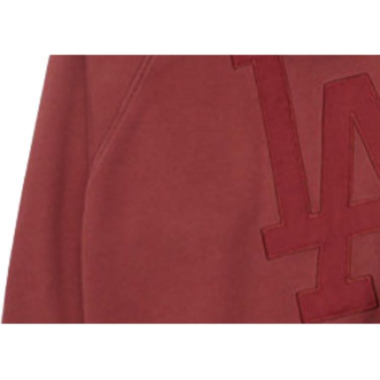 New Era FW25 MLB Series Los Angeles Dodgers Simple Solid Color Patch Embroidery Fleece Casual Raglan Loose Long Sleeve Sweatshirt 14860825