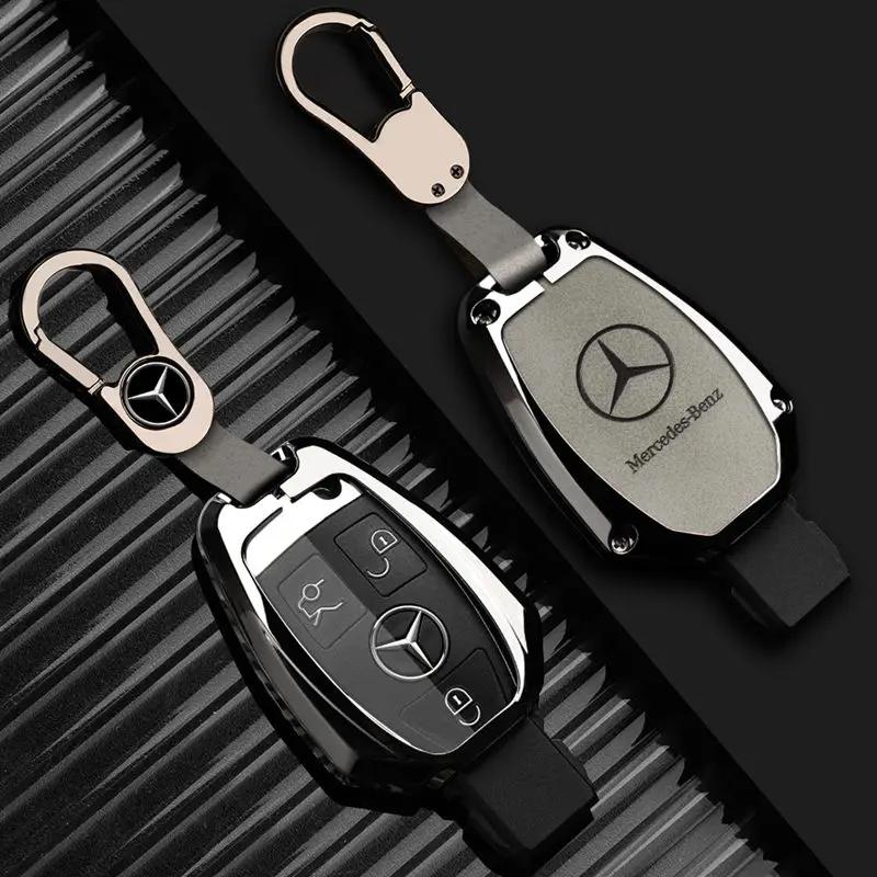 RPO5   Car Alloy Key Case Key Bag Shell Key Chain Mercedes-Benz A C E G S V Class CLA CLS GLA GLC GLE GLK Vito Sprinter SL SLK Viano ML