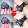 Stainless Steel Watch Band for Casio GR-B200 5635 | Black Metal Waterproof Bracelet Modified Watch Strap Accessories