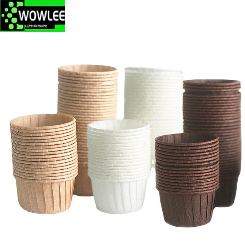 50pcs Muffin Cupcake Paper  Oilproof  Liner Baking  Tray Case Kitchen Tools    for Cakes  Accessories Molds