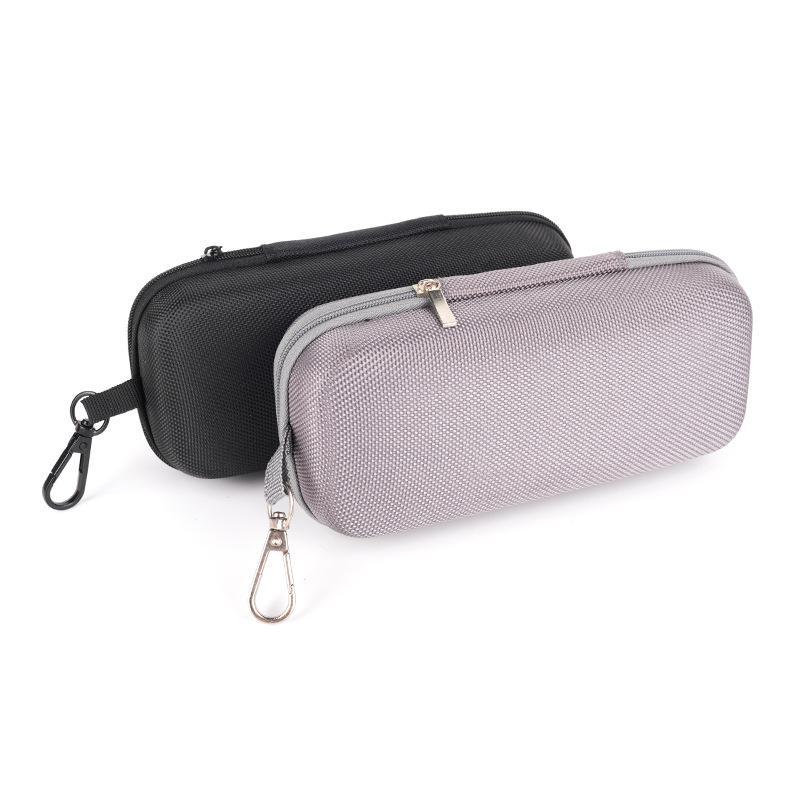 Protective Hard Shell Double Compartment Glasses Storage Box Shockproof Portable Car Zipper Double Lens Case