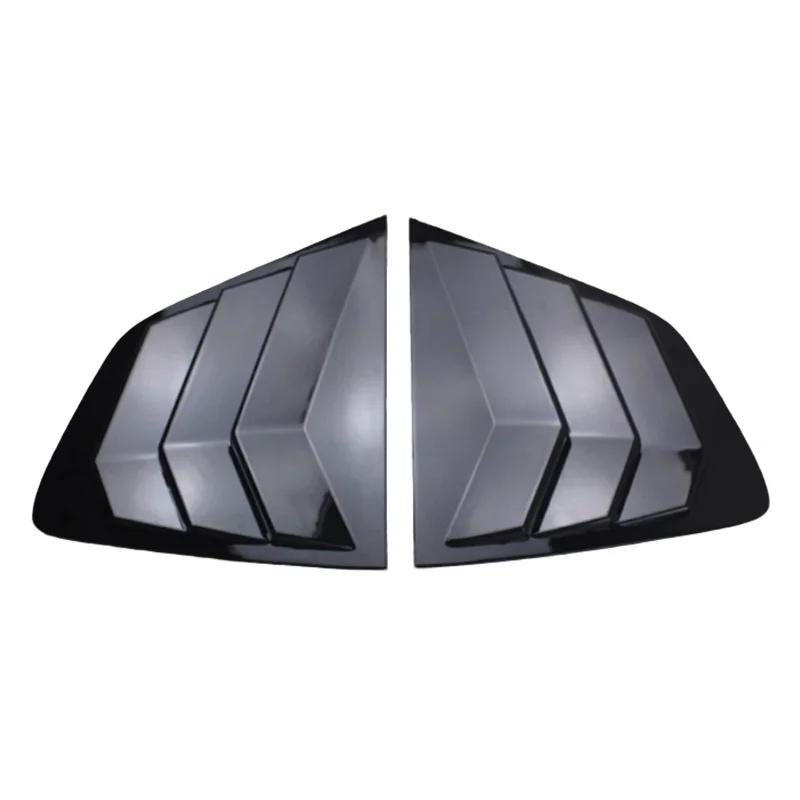 

Auto Parts For Nissan X-Trail T32 Rogue 2014~ Car Rear Window Shutter Rear Side Triangle Window Blind Louver Conversion Bright Black