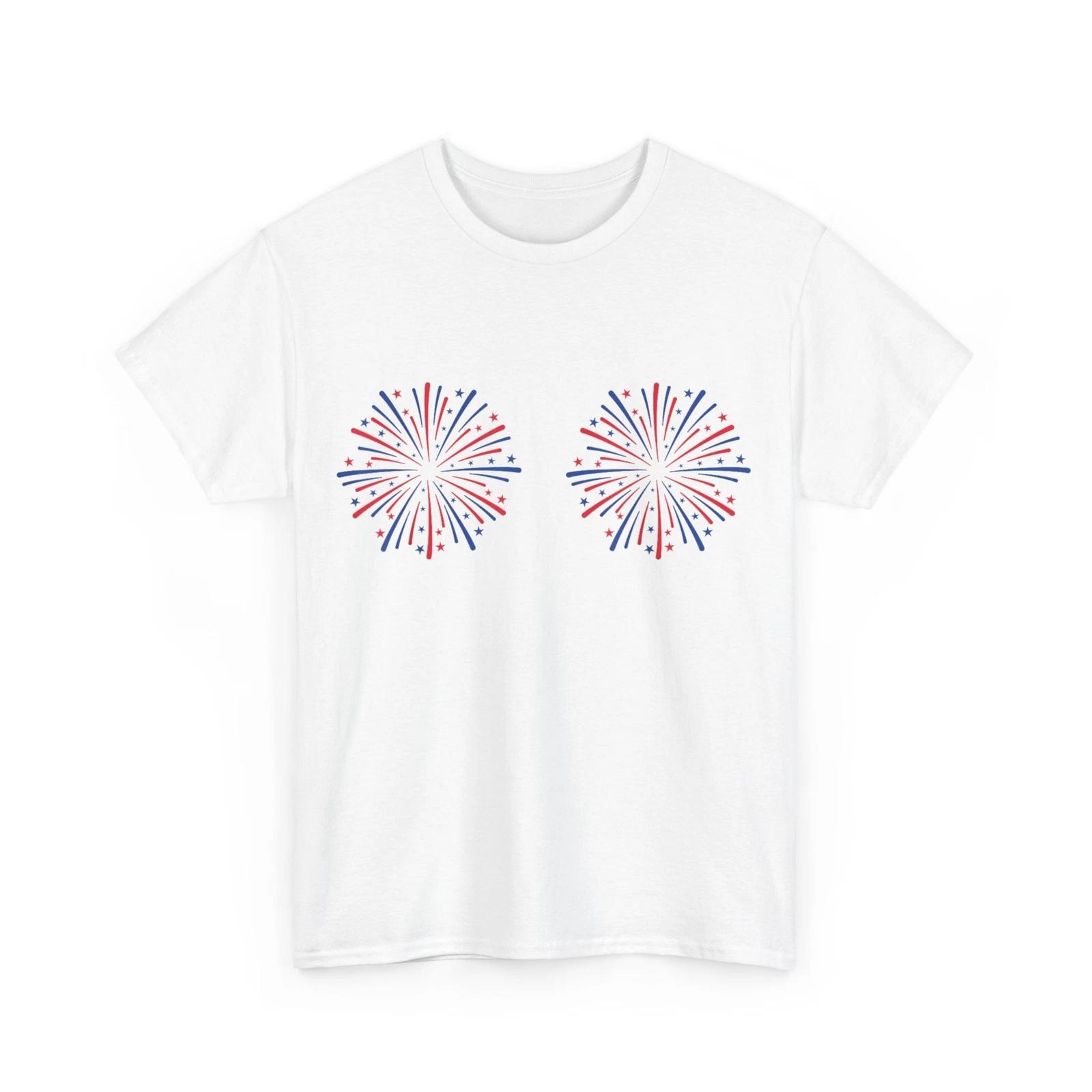 Just Here For The Fireworks Funny Shirt For Couple Men Women 4th Of July T shirt 4XL