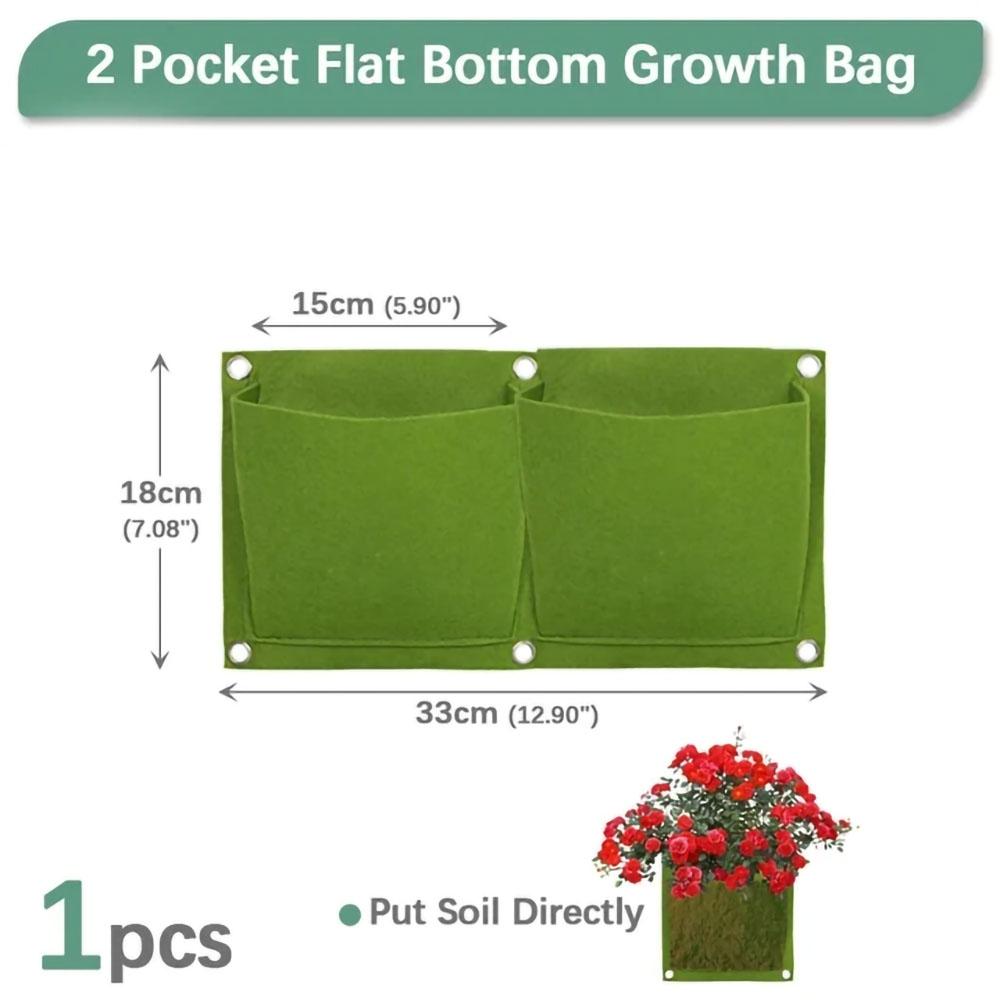 

Home Wall Hanging Pockets Planting Bags Flower Pot Garden Grow Bag Garden Planter Vertical Suculentas Plant Pot Home Decor