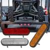 Side Marker Tail Lights Replacement Tail Stop Brake Light 24 LEDs Turn Signal Light Oval Trailer Lights with Reflector