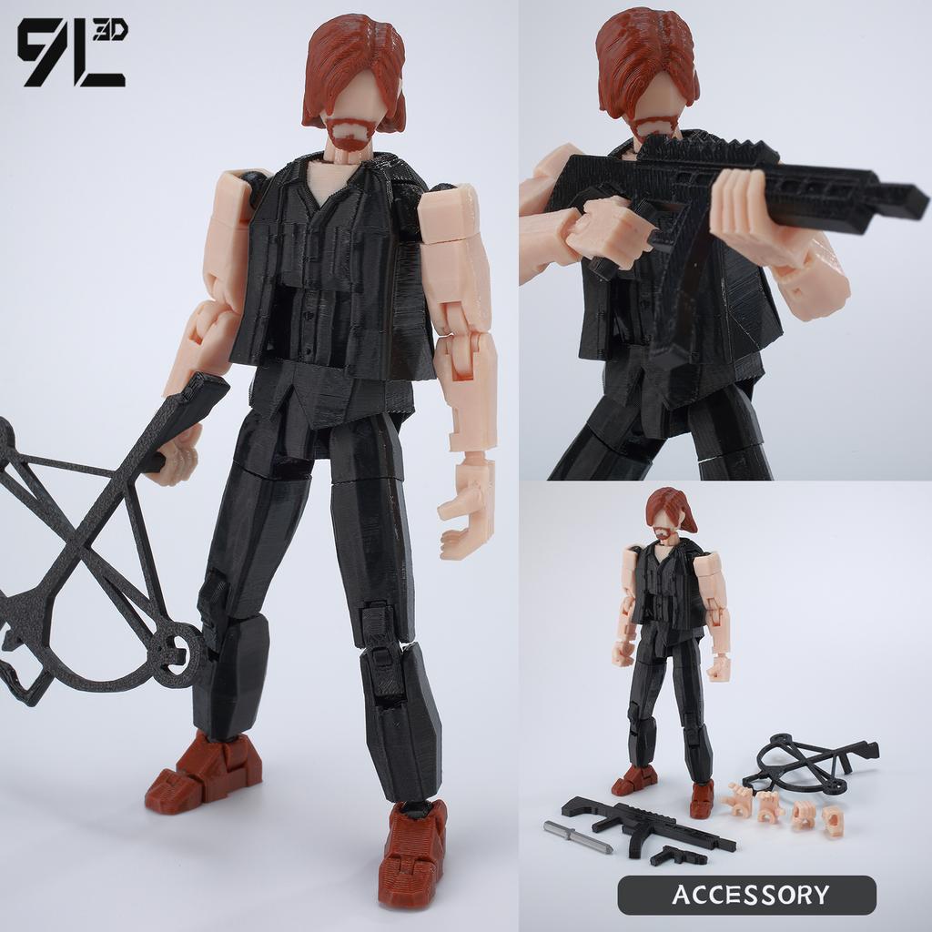 9L3D Printed Indomitable Hero Tech Jacker Lucky13 Action Figure Dummy13 MultiJointed Collectible Model Toy T13 Birthday Present