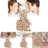 Blockturmspiel Modern Minimalistisch Romantischer Date Night Stapelspiel 48 Teile