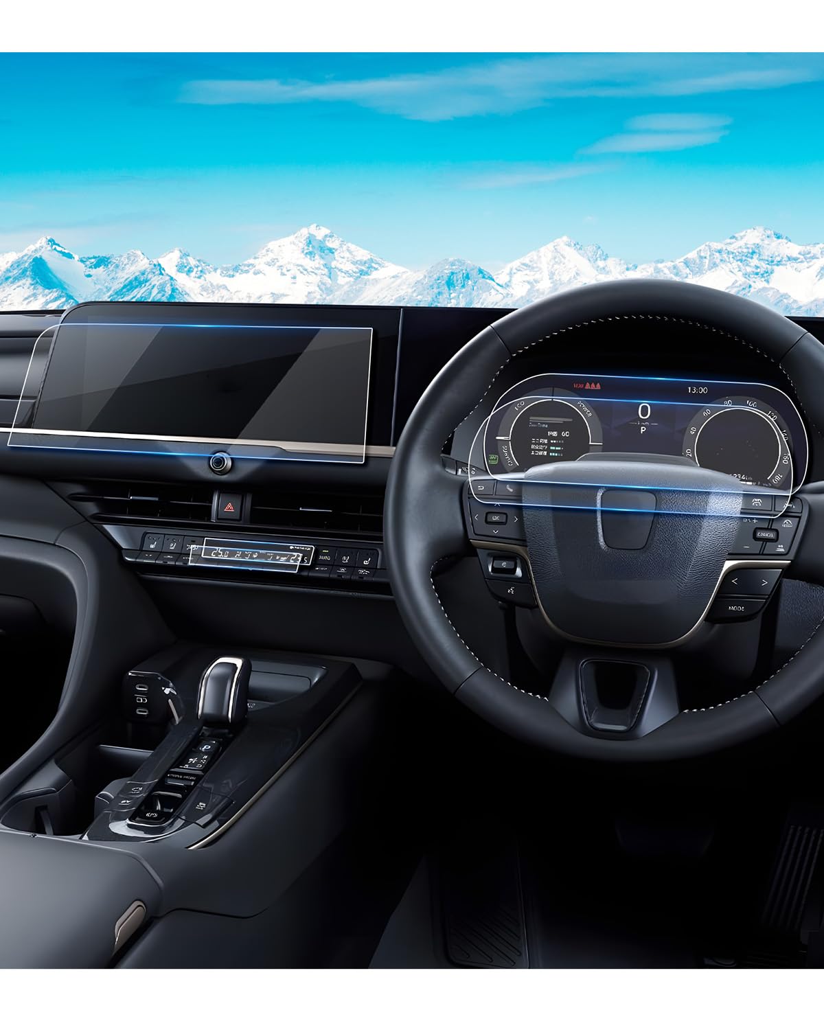 

ruiya Новая Toyota Crown Sport эксклюзивная дюймовая защитная пленка для автомобильной навигации, дисплей панели приборов и кондиционера, аудио пленка 9H, аксессуары Crown Sport