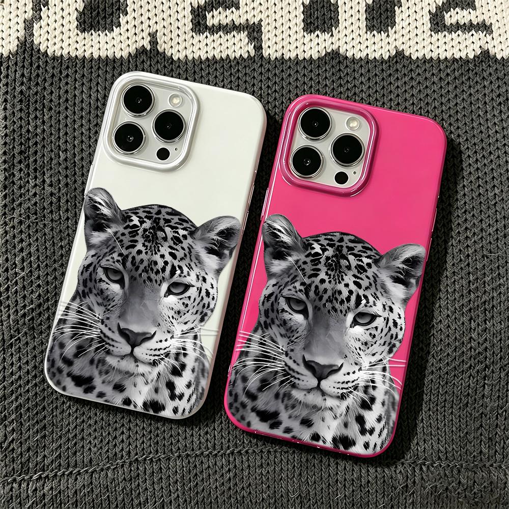 Cheetah Phone Case For Iphone 16 Pro Max 17 15 14 Plus 13 12 11 17Air Phone Cover Smooth Funda Coque