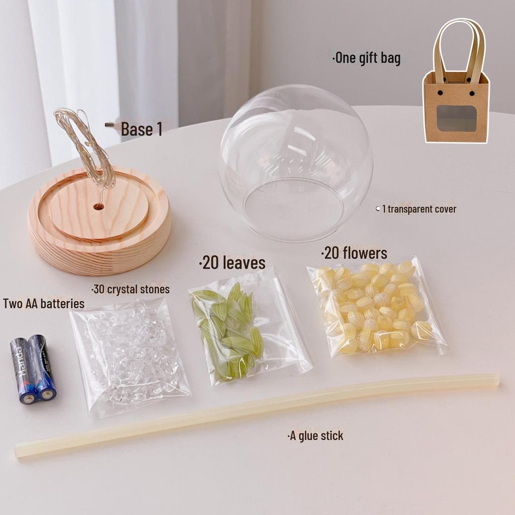 Veilleuse LED Tulipe: Fleur artificielle pour chambre à coucher, aide au sommeil, cadeau d'anniversaire pour elle, lumière LED d'ambiance pour la Saint-Valentin chinoise