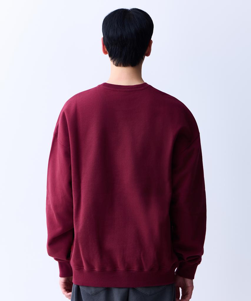 ADERNM Scrip Sweatshirt Burgundy