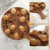 6/24 Holes Wooden Egg Tray Household Egg Storage Holder Kitchen Refrigerator Cooking Organizer Space Saving for Tabletop Display