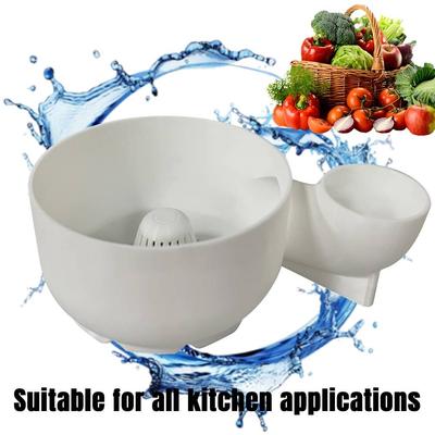 Food-Graded Fruit Wash Bowl Automatic Vegetable and Fruit Washer 3D Printing Portable Food Washing Spinner for Kitchen Draining