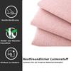 Upholstered Bed 180x200 cm, Hydraulic Storage Bed, Skin-Friendly Linen High Box Bed, Multifunctional Double Bed, Pink