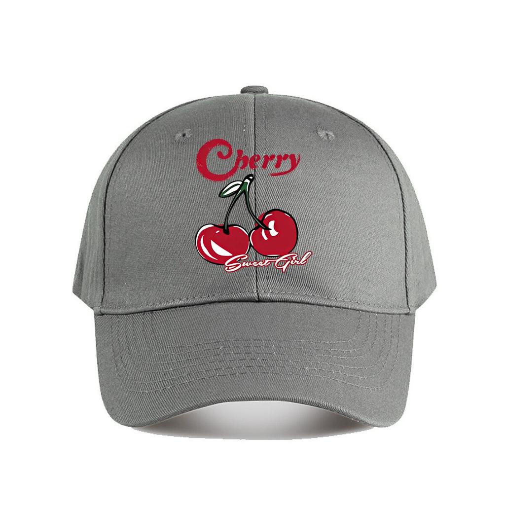 Cherry Embroidered Vintage Cotton Baseball Cap Baseball Cap Fashion Unisex Sunhat Womens Outdoor Sports Snapback Cap