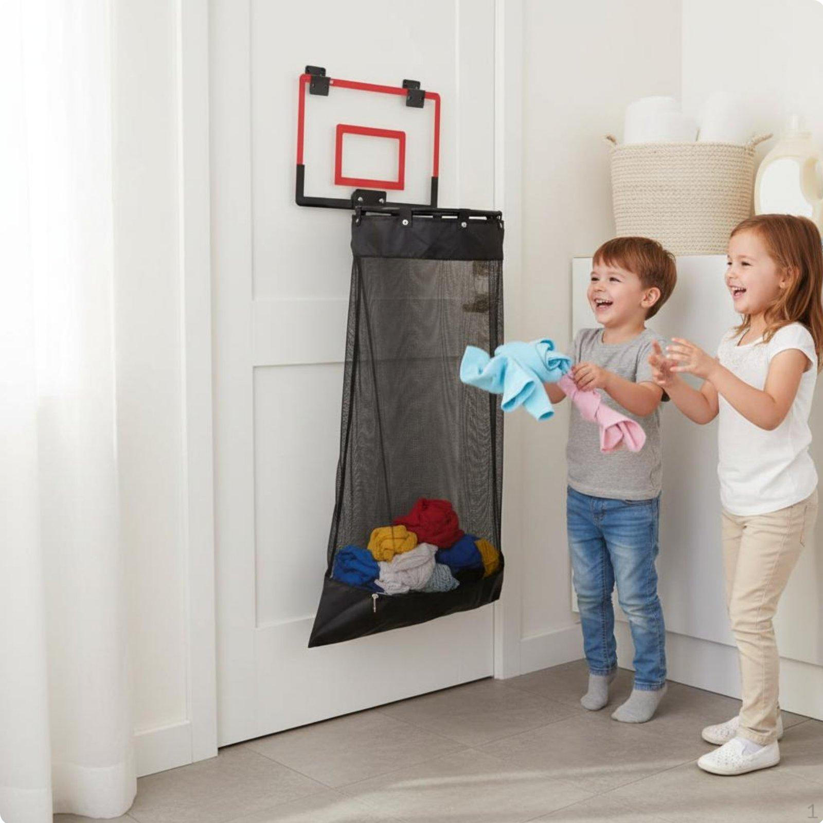 Basketbola grozs veļas grozs Divas uzstādīšanas