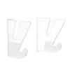 Skateboard Wall Mount Holder Horizontal Acrylic Longboard Display Rack with Storage Hook for Garage