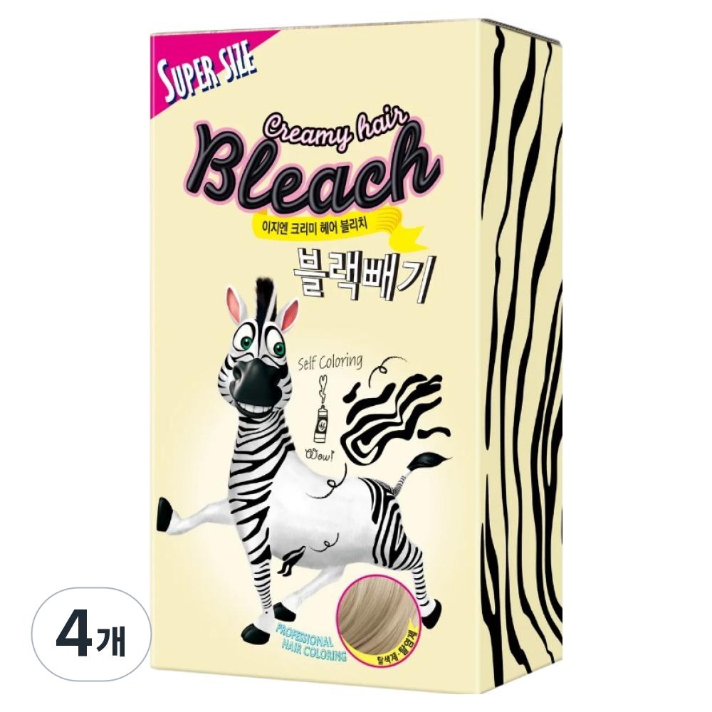 eZn Creamy Hair Bleach Black Remover Super 600g 4 pcs