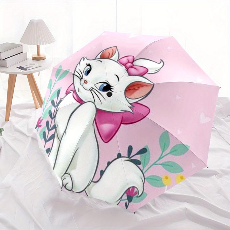 

Disney Aristocats,Marie,Bow Manual Opening and Closing Umbrella - 8-Rib Reinforced Folding Design, Lightweight and Portable, Suitable for Da