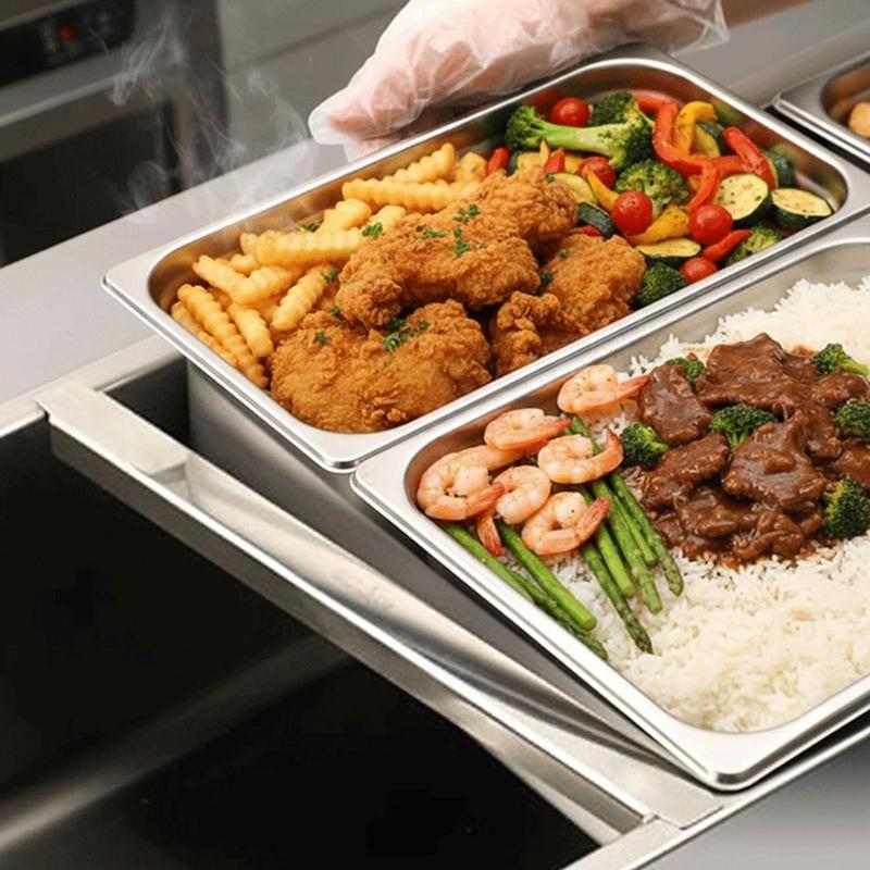 Metal Steam Table Guide Hardware for Food Pan Spacing in Catering Duty and Kitchen Changeover Tasks Daily Use