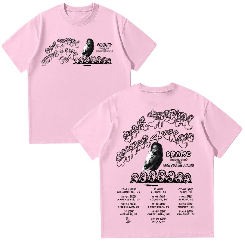 Drake & PARTYNEXTDOOR $ome $pecial $hows 4 Tour 2025 T Shirt Hip Hop Fashion Summer Cotton Loose Top Fans Gifts High Quality Tee