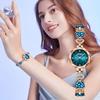 L36 Casual and Fashionable Women Watch Diamond Studded Waterproof Blue Crystal Bracelet Quartz Watchwatches for Woman