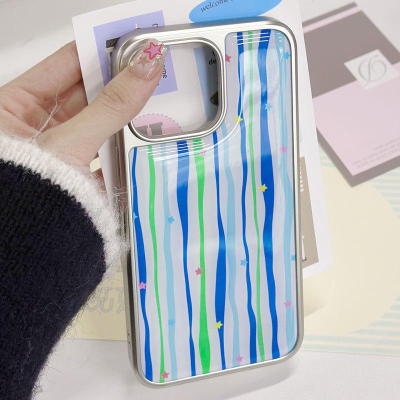 Zhitai Electroplated Silver Drip-Edge Case for iPhone 16 Pro, 15, 14, 13 Pro Max, Huawei P70