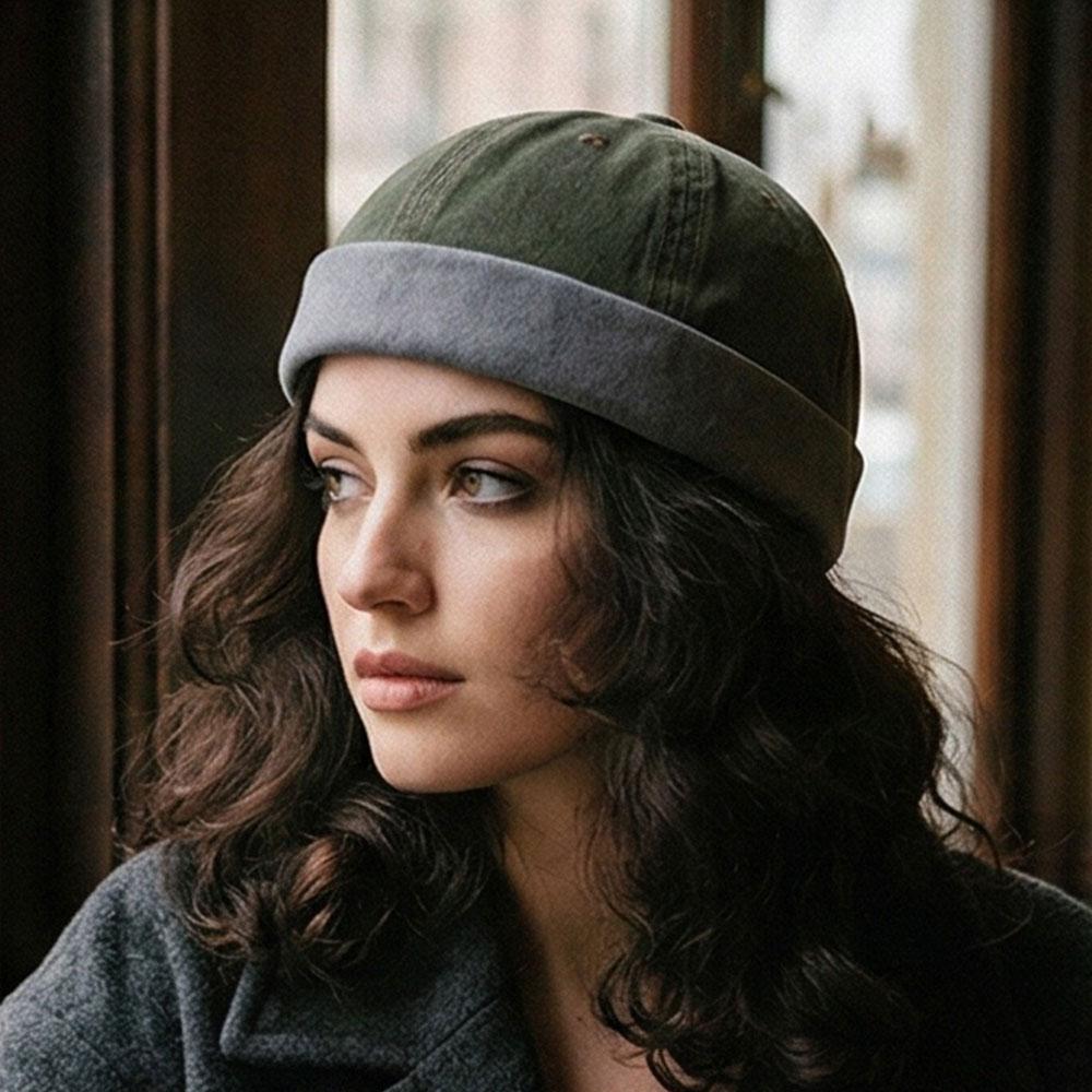 Hip Hop Beanie Hat Summer Hats Brimless Beanie Hat Women Skullies Cap Hip Hop Hats Portable Multipurpos Street Men's Vintage Hat