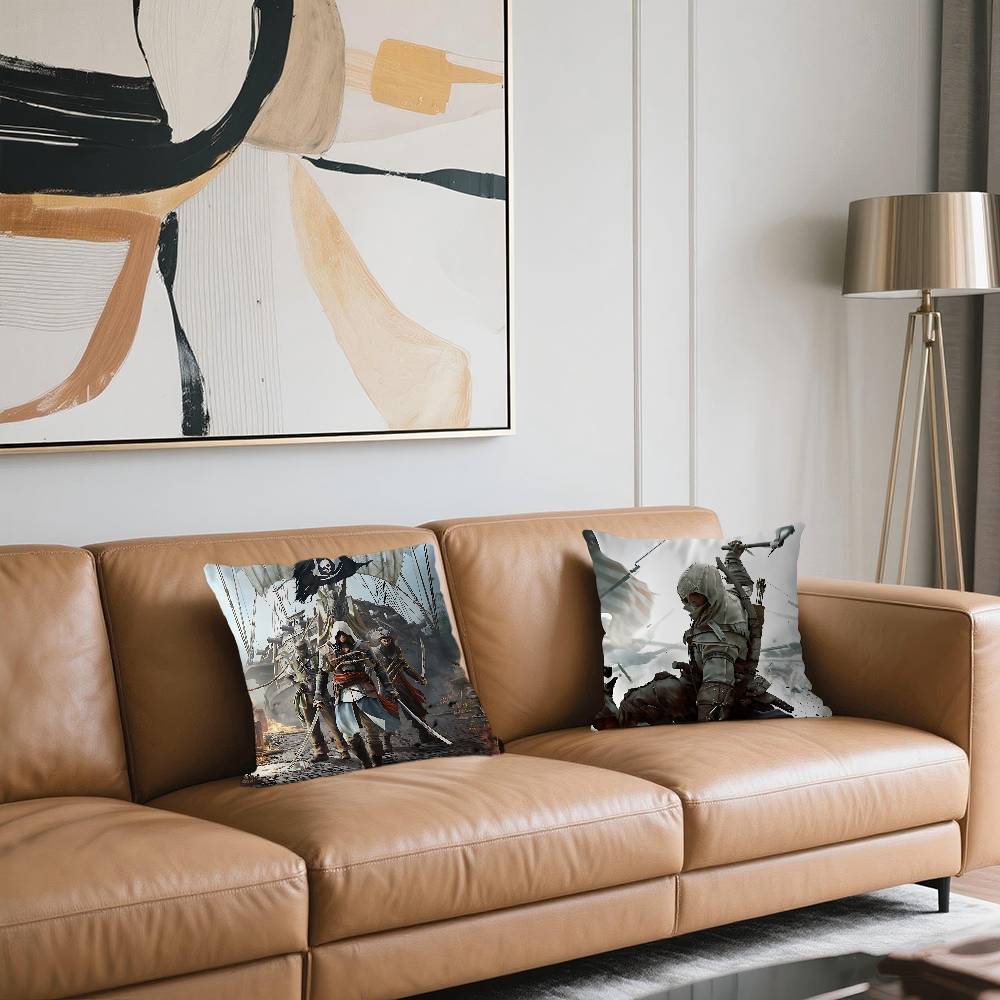 Spiel Assassin S Creed Personalisiertes Kissen Staubschutz Schlafzimmer Kinder Party Dekoration Kissenbezug Geburtstag Kinder Geschenk