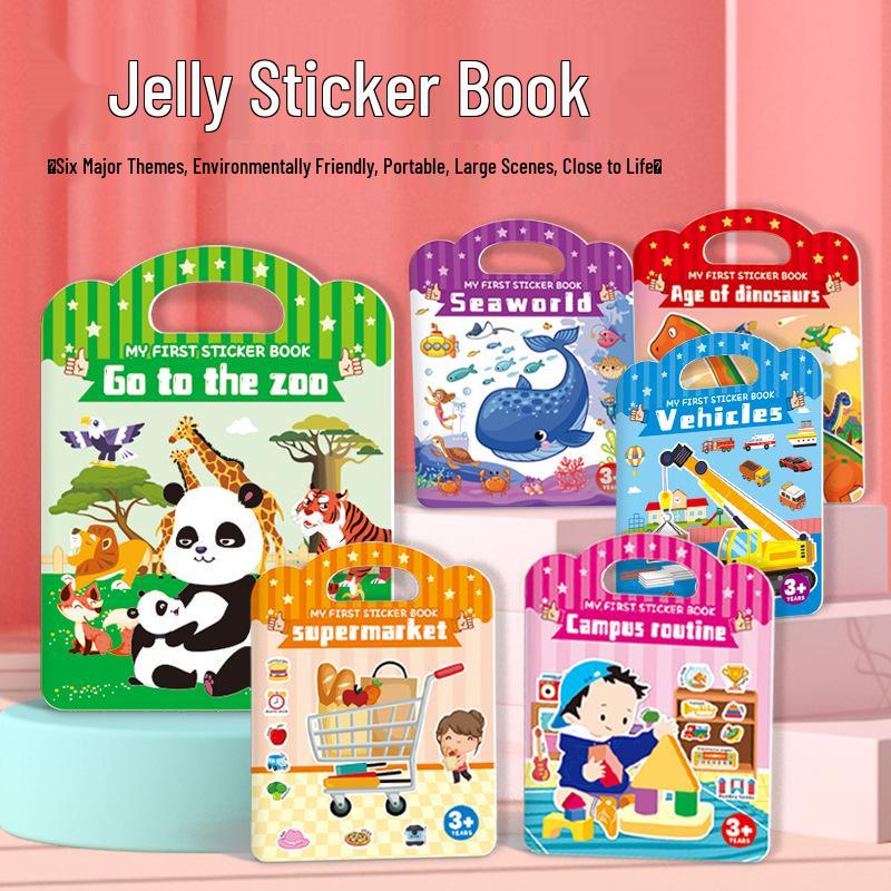 Early Education Quiet Sticker Book for Toddlers: Enlightenment and Cognitive Learning Puzzle
