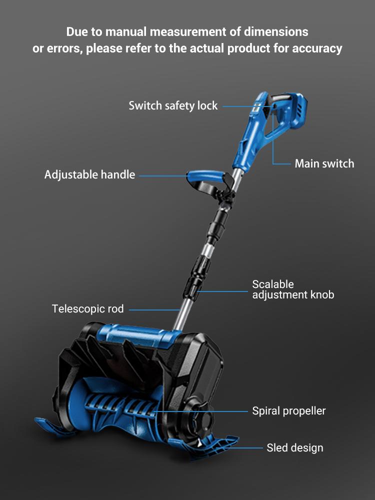 Brushless Snow Blower Thrower Cordless Electric Snowplow For Makita 21V Battery (No Battery) Handheld Electric Snow Shovel