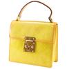 LOUIS VUITTON Spring Street Handbag M91029 yellow Monogram Vernis Women Used