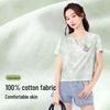 Warrior Women's Summer Cotton Tie-Dye Short Sleeve T-Shirt