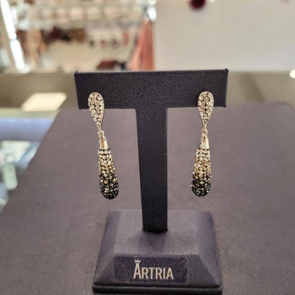 ARTRIA Leather Chain Red Mix Earrings OGGERFR0001HRF