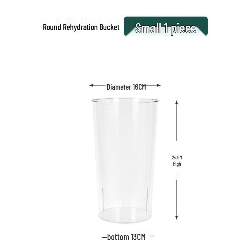 Acrylic Rehydration Vase: Deep Water Floral Hydration Bucket for Home Arrangements - Transparent Flower Shop Bucket