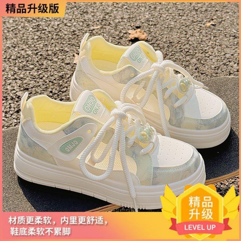 

Summer women s shoes little white shoes women s 2025 new breathable mesh shoes versatile niche bread shoes platform sports board shoes 35