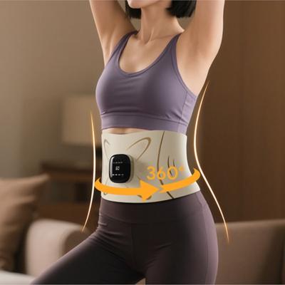 New Battery-Powered Abdominal Massage Tool Equipped With 4 Temperature Settings Along With Pulse Massage Function For Fat Burning And Weight Loss
