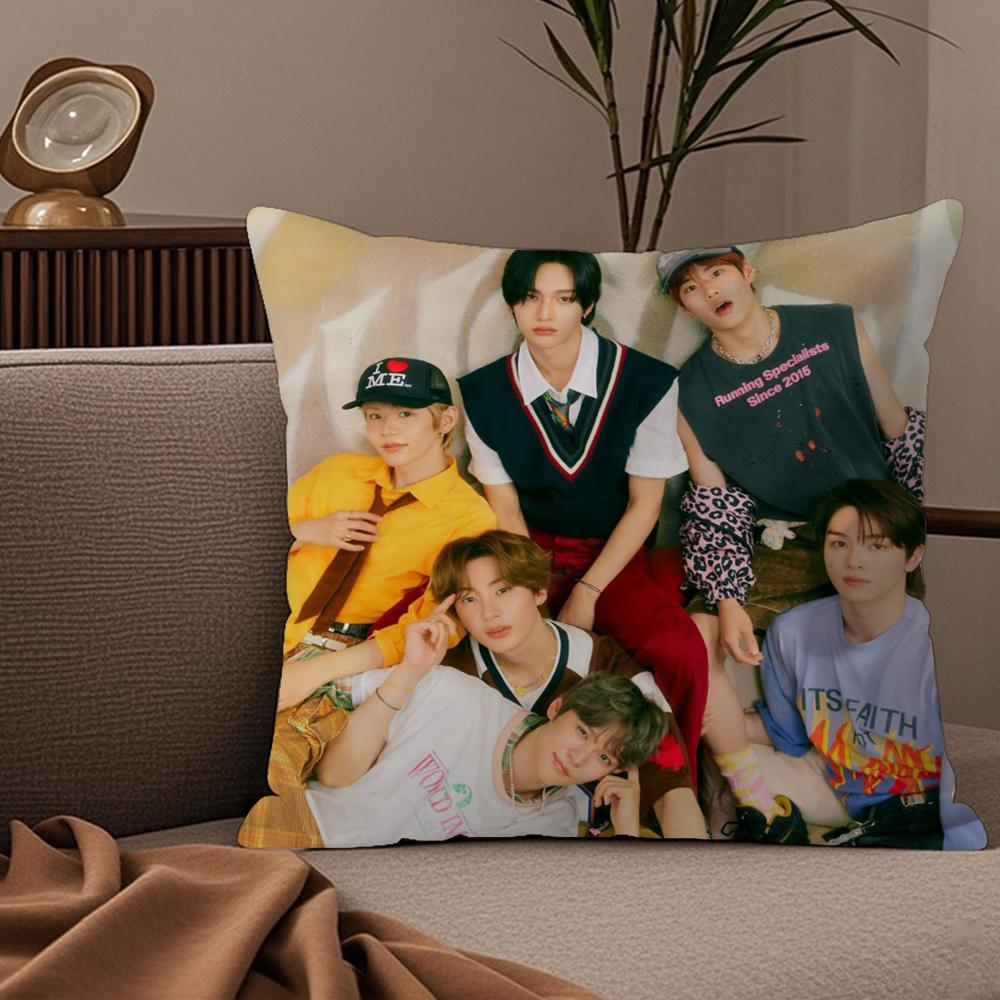 KKorean boy band RRIIZEs Pillow Case Silky elegant Comfort Sofa Bed Invisible zipper