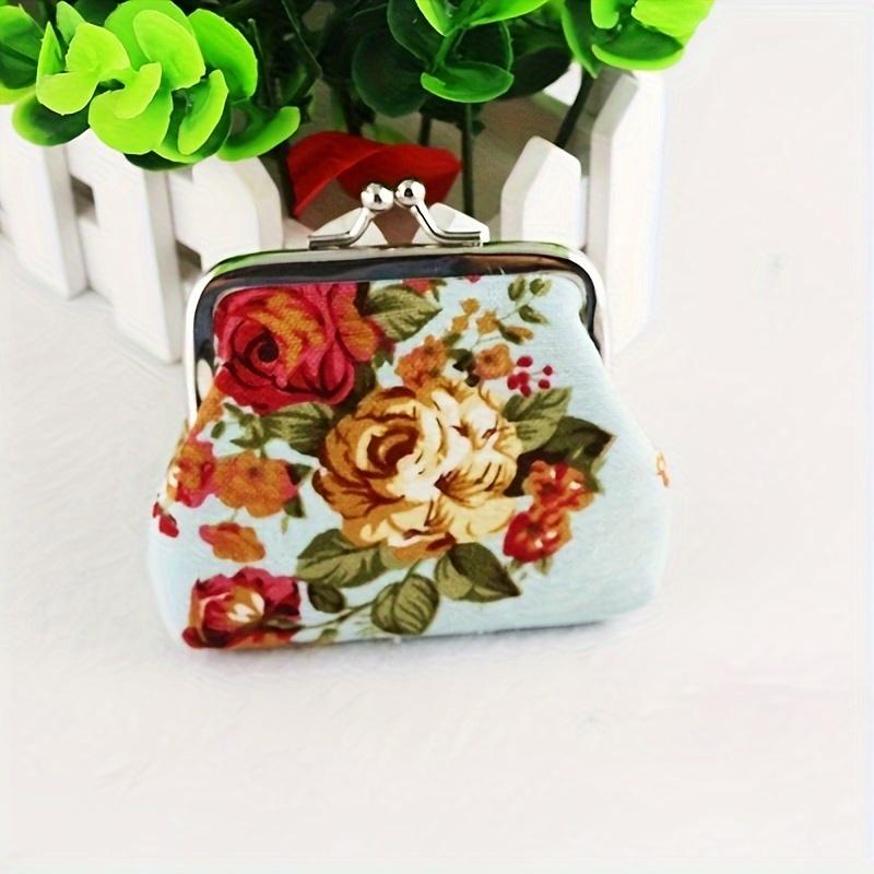 Rose Coin Purse, Zero Wallet Lipstick Bag Key Pouch, Cute Small Gift for Girls, Portable Mini Wallet for Daily Use