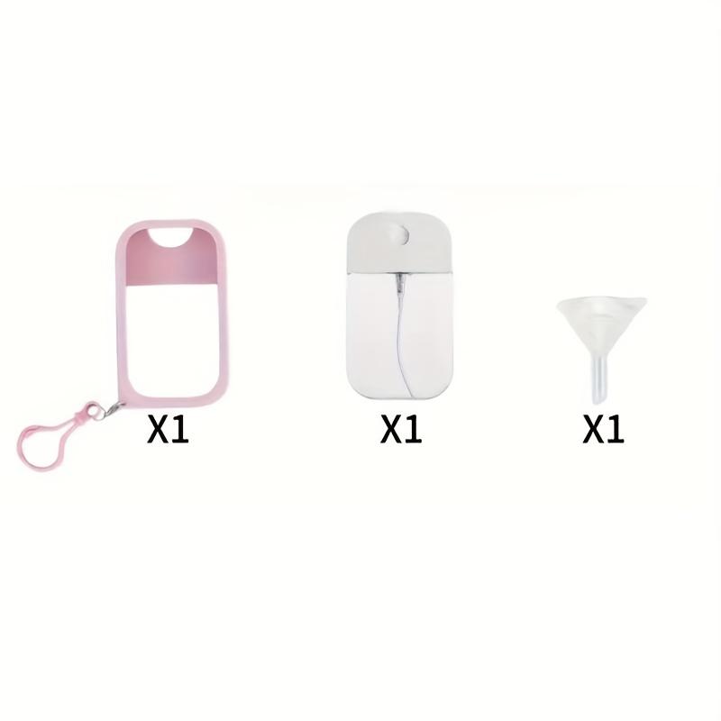 3-delige set (Spuitfles en Etui en Trechter) Draagbare Navulfles Mini Sprayfles Fijne Nevel Reis Toner Hydraterend Parfumfles