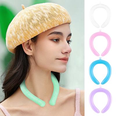 Portable Reusable Neck Cooling Wrap Wearable Neck Cooler Ice Neck Cool Wraps Instant Cooling Tube for Hot Weather