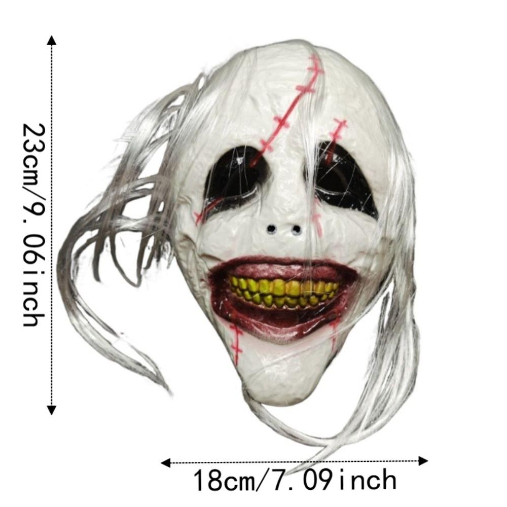 Spooky Scary Clown Mask Creativity Full Face Mask Terrifying Cosplay Mask Costume Party Supplies