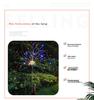 Solar LED Firework Garden Lights - Waterproof Outdoor Dandelion & Reed Decorative String Lights