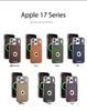 Apple 17 Pro Max Leather Magnetic Case 16 Business Logo Electroplated Anti-Fall