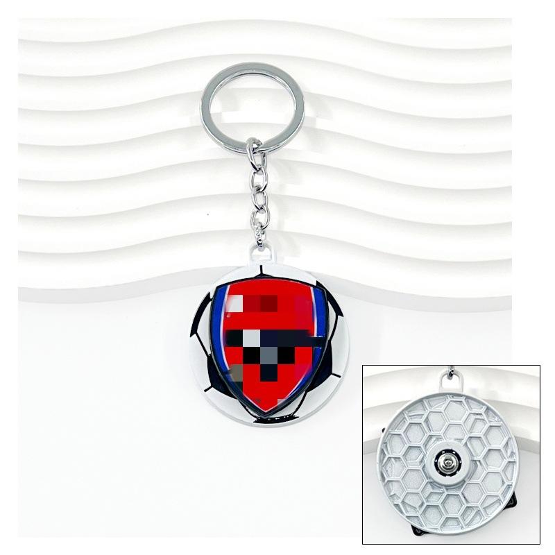 Chelsea AC Milan Barcelona Messi Real Madrid Ronaldo Football Keychain Turning Fan Pendant Blind Box Gift