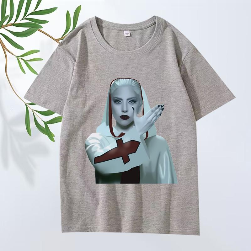 2026 New Lady Gaga Alejandro Classic Graphic T Shirts Men Women Oversized 100 Cotton Streetwear Short Sleeve Summer Unisex Shirt