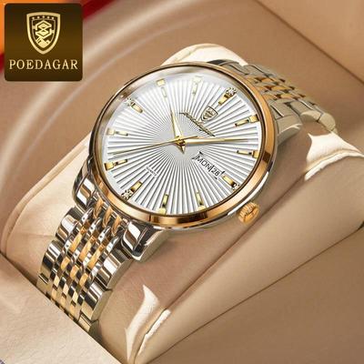 Nuevo Reloj de lujo para hombre de marca superior con caja, relojes de cuarzo luminosos impermeables