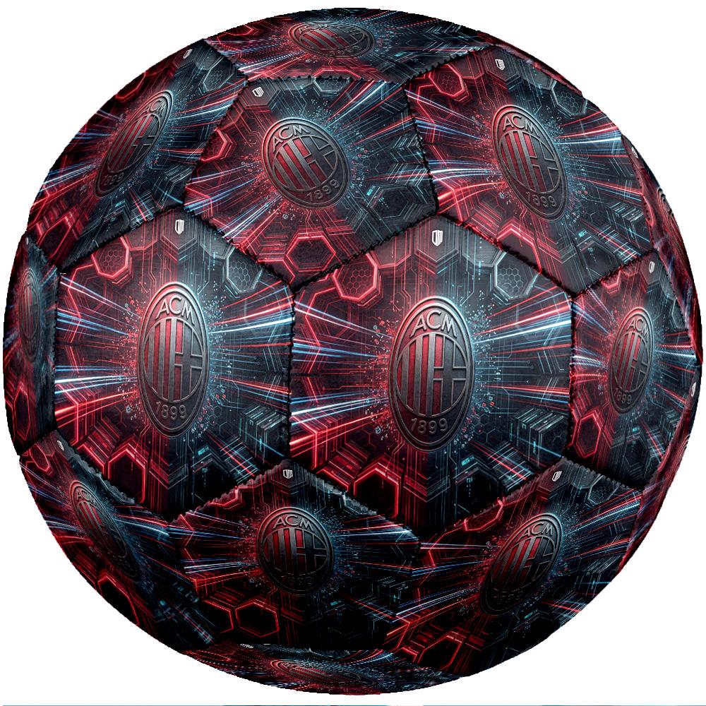 Pallone da calcio Tema AC Milan Taglia 5 Pallone da calcio Tocco Morbido Pallone da calcio per Allenamento Professionale per Sport all'Aperto