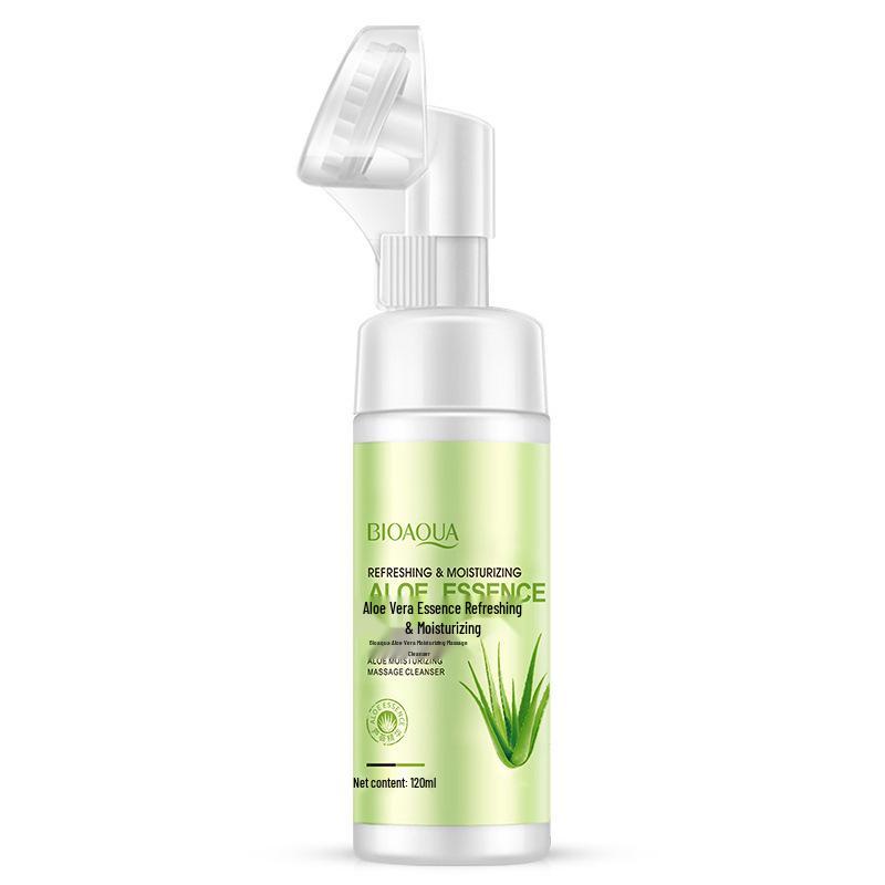BIOAQUA Увлажняющая Мягкая Очищающая Пена с Алоэ - Увлажняющее Глубокое Очищающее Средство для Лица