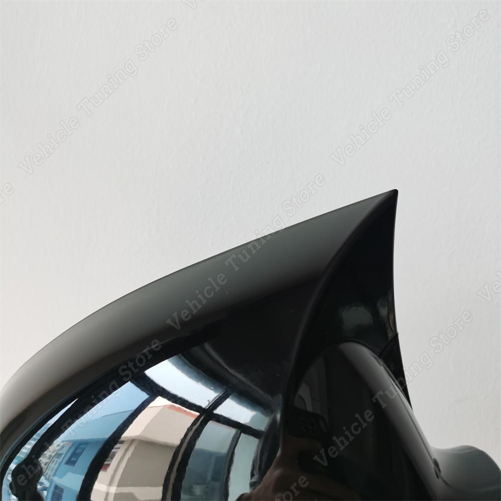 Für Volkswagen Jetta MK5 2 Stück glänzend schwarze Auto-Rückspiegel-Abdeckkappen Jetta V 1K2 TSI TDI TFSI GLI 2005–2010 Bodykits